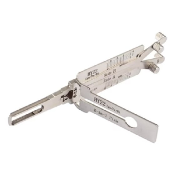 Original Lishi 2-In-1 Pick and Decoder HY22 Quad Lifter